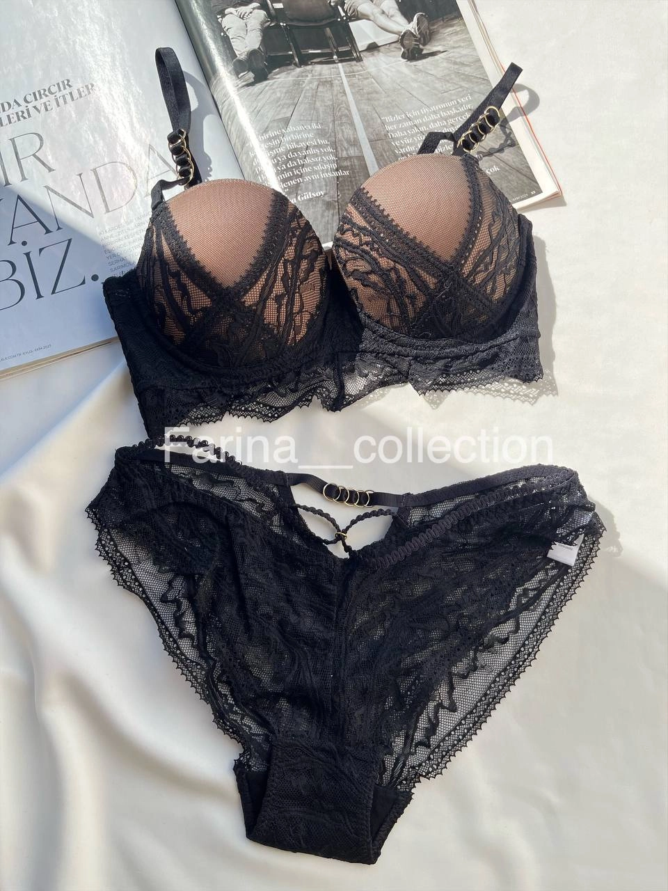 اسفنجی مشکی سوتین شورت سیاه فانتزی جکدار جک دار کاپدار کاپ دار سایزبندی اسفنجی